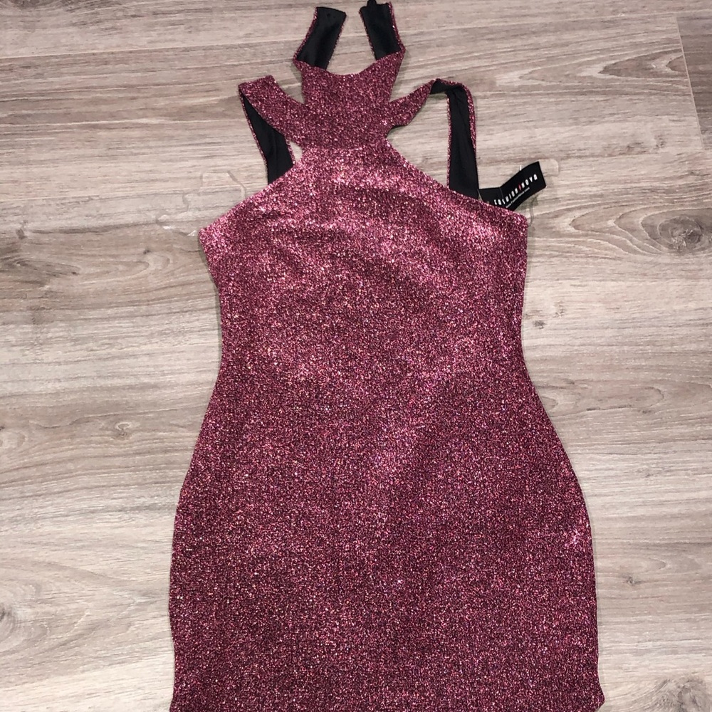 Sold NWT Fashion Nova Pink “Stole The Night” Dress